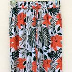 Unbranded flowy tropical floral wide leg pants High Waist Multi Size XS Photo 3