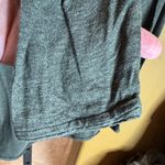 Worth New York Olive Green Rolled Raw Hems Long Sleeve Top Size XL Photo 5