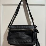 Great American Black Leather Shoulder/Crossbody Bag Photo 0