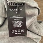 Tahari  NWTs Light Gray Stretchy Soft Hoodie Sweatshirt small Photo 5