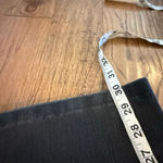 Soft Surroundings black wash high rise pull on wide leg jeans M Photo 4