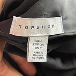 Topshop  | Black Satin Maxi Slip Dress Sz 2 Photo 8