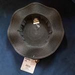 Disney NWT Adult Mary Poppins Black Straw Hat Boater Hat with Cherries Flowers Photo 10