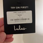 Lulus White Off The Shoulder Asymmetrical Ruffle Dress Photo 1