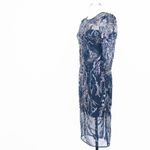 Dress the Population | New! Elegant Navy Sophia Dress with Embroidered Sequins Photo 6