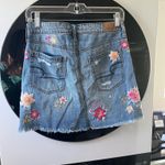 American Eagle Y2K flower girl cotton denim flower skirt Photo 6