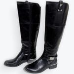 Guess Women's Black Leather Knee-High Boots Size 7 Photo 1