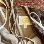 Gianni Bini NWT MAUVE BROWN CRUSHED VELVET FAUX WRAP DRESS Photo 4