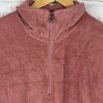 ONIA dusty pink terry cloth 1/4 zip pullover size large Photo 6