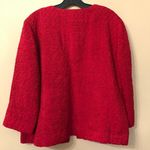 Chico's Chico’s Poly-Blend Cranberry Textured Jacket Photo 1