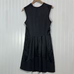 Proenza Schouler Black Silk Sleeveless Drop Waist Dress Sz 8 Minimalist Classic Photo 2