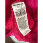 Desigual  Pink‎ Peace Love Heart Print Hooded Windbreaker Jacket Size 8 NWT Photo 3