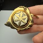 Avon Gold Tone Leaf Faux Pearl Locket Solid Perfume Holder Brooch Pin Photo 13