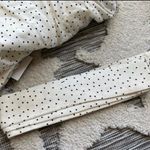 Eloquii White Polka Dot Smocked Front Ruffle Linen Mini Dress NWT Photo 7