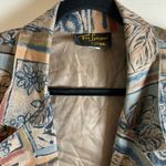 Vintage Patterned Women's Toni Garment Blazer size large Blue Photo 3