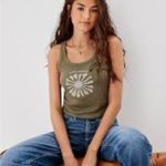 American Eagle NWT  Graphic True Tank Olive Green Graphic Tank Top size small Photo 1