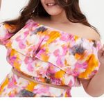 Torrid Pink Tie Dye Ruffle Detail Crop Top Size 10 M/L Photo 10