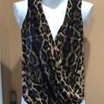 Leith  sleeveless animal print blouse Photo 0
