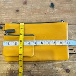 AAlard Megeve Made in Italy clutch pouch wristlet and coin set Yellow Photo 1