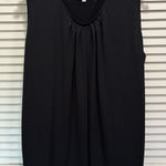 Serengeti Black Sleeveless Scoop Neck Size 1X Pleated Flowy Classic Photo 0
