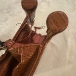 BEIS  Crossbody Tan Brown Cognac Faux Croc Crossbody Purse Bag With Trolly Sleeve Photo 8