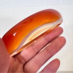 Vintage Orange White Agate Bracelet Estate Jewelry Photo 3