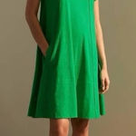 Me + Em Cotton Slub Jersey Raglan T Shirt Swing Dress Kelly Green Size 4 Photo 0