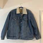 Gap  Oversized Denim Sherpa Jacket medium Photo 1