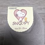 snoopy peanuts embroidered gray ankle socks Photo 2