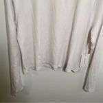 Good American  Long Sleeve Cropped Crewneck Top White Photo 4