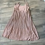OAK + FORT Pink Pleated Sundress Size L Photo 0