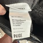 Paige Women's Size 23 Cheeky High Rise Skinny in Black Fog Luke Coating NWOT Photo 4