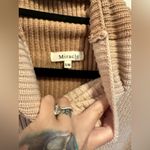 NWOT Miracle Color Block Knit Cowl Neck Sweater White Size s/m Photo 5