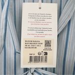 Sézane NWT  Ileana Striped Tie-Front Crop Blouse | Sz EU 36 (US 4) | Ecru/Blue Photo 5