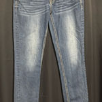 Miss Me  Junior's Medium Wash Slim Beaded Skinny Leg Blue Denim Jeans Size 27 Photo 0