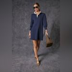 Tuckernuck  Pomander Place Navy Charlotte Terry Dress Size M Photo 1