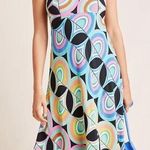 Anthropologie Kenzie Asymmetrical Dress Size 6 Groovy Retro 60s 70s Photo 0