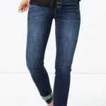 CAbi Button Fly Skinny Jeans Dark Wash Denim Size 2 Photo 0