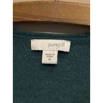 J Jill Size Medium Cotton Cashmere Blend Knit Tunic w/pockets Green V Photo 1