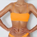 White Fox Boutique White Fox Two Piece Orange Swimsuit Photo 1