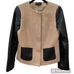 Talbots Tweed and Faux Leather Jacket  Size 2 Photo 0
