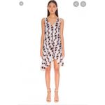 C/MEO COLLECTIVE  Retro Printed Ruffled Trim Sleeveless Dress Size Large NEW Photo 6