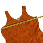 Toad & Co Womens Orange Sleeveless Floral Patterned Dress Crochet Hemline Size S Photo 8