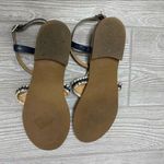 Jack Rogers  blue flip flop sandals shoes w/ ankle strap size 7 Photo 7