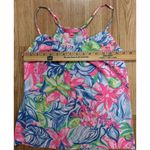 Lilly Pulitzer Womens Multicolor Floral Sleeveless Pullover Tank Top Size XS Photo 3