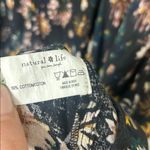 Natural Life  100% Cotton Dark Floral Maxi Skirt Size L/XL Boho Photo 4