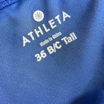 Athleta Kaimana Tankini Top 36 B/C TALL Swim Bustier Bra Cup Blue Surf Underwire Photo 4