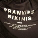 frankie's bikinis 💕💕 Anna Ribbed Underwire Bikini Top ~ Black Small S NWT Photo 8