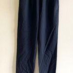 Babaton Black Straight Leg Pants Pockets Womens Size L Pull On Elastic Waist Photo 0