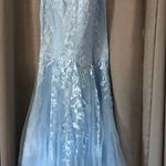 Prom Dress Blue Size 2 Photo 4
